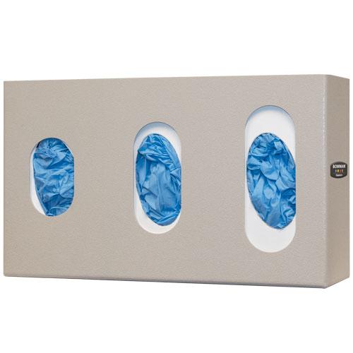 Glove Box Dispenser - Triple - Visual Size Indicators