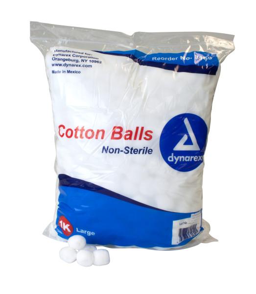 Dynarex Cotton Balls, Large