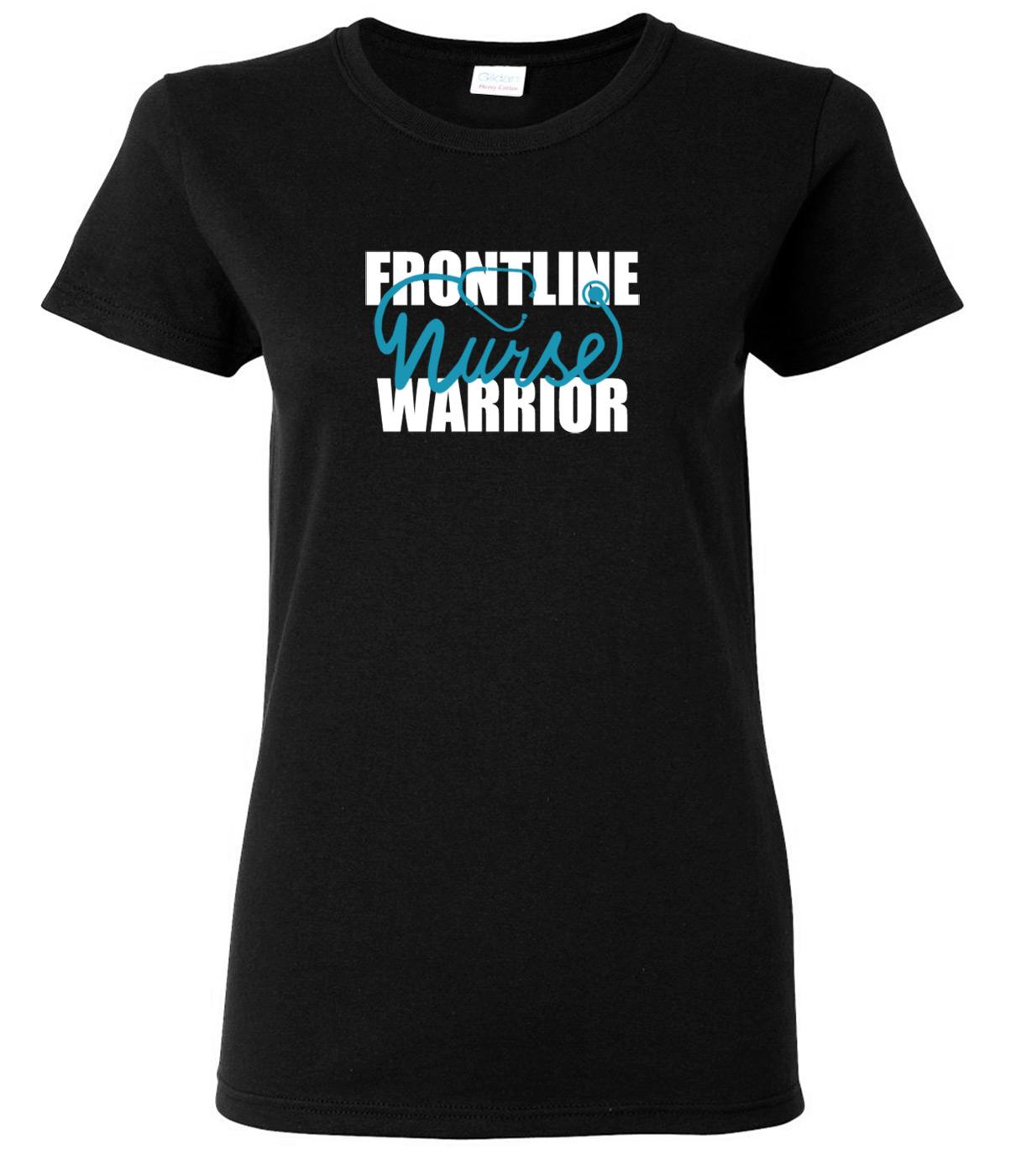 Frontline Nurse Warrior on Black - FWB