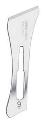 Swann-Morton #9 Sterile Surgical Scalpel Blades, Carbon Steel [100]