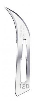 Swann-Morton #12B Sterile Surgical Scalpel Blades, Carbon Steel [100]