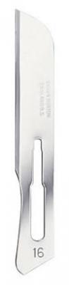 Swann-Morton #16 Sterile Surgical Scalpel Blades, Carbon Steel [100]