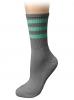 Pewter with Mint Stripes - PMT