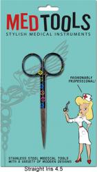 4.5" Iris Scissors, Straight with Fun Design