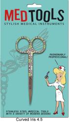 4.5" Iris Scissors, Curved with Fun Design