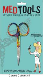 3.5" Cuticle Scissors, Curved with Fun Design