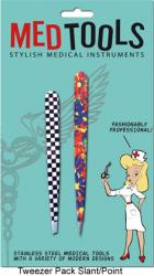 Point & Slant Tweezers with Fun Design Combo Pack
