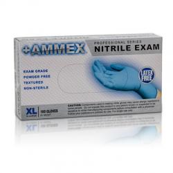 AMMEX Powder Free Textured Nitrile Gloves [box of 100]