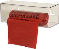 Bag Dispenser, single, clear plastic