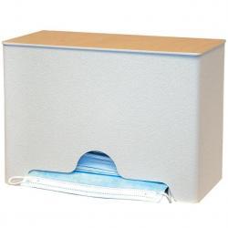 Face Mask Dispenser, Maple/White - Bulk - Countertop
