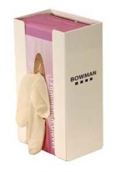 Glove Dispenser, single, adjustable, powder coated metal