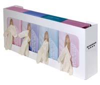 Glove Dispenser, quad, white powder coated metal