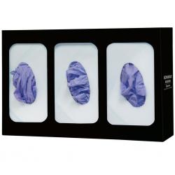 Bowman Black line Glove Box Dispenser - Triple - Divided