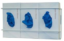 Glove Box Dispenser - Triple, Coated Wire [pack of 2]