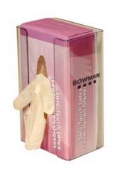 Glove Dispenser, single, adjustable, clear plastic