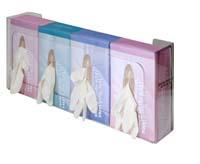 Glove Dispenser, quad, clear plastic