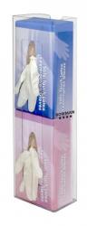 Space Saver Glove Dispenser, double, clear plastic