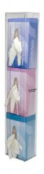 Space Saver Glove Dispenser, triple, clear plastic