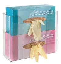 Glove Dispenser, double, clear plastic