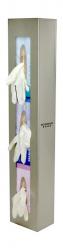 Space Saver Glove Dispenser, triple, stainless steel