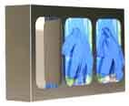 Triple Glove Box Holder with Dividers, stainless steel