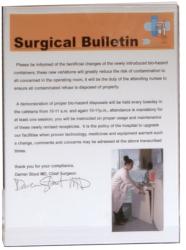 Sign Holder for Surgical Face Mask Dispenser