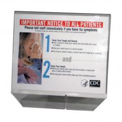 Horizontal Sign Holder, clear plastic