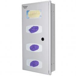 Semi-Recessed - Earloop Mask & Triple Glove Dispenser RE401-0012