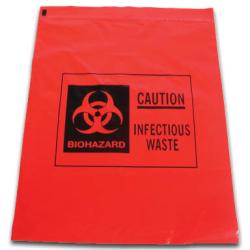 Biohazard Waste Bags, ziploc, 1 gallon [pack of 12]