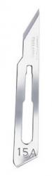 Swann-Morton #15A Sterile Surgical Scalpel Blades, Carbon Steel [100]