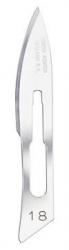 Swann-Morton #18 Sterile Surgical Scalpel Blades, Carbon Steel [100]