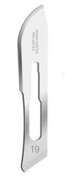 Swann-Morton #19 Sterile Surgical Scalpel Blades, Carbon Steel [100]