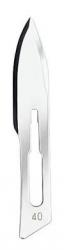 Swann-Morton #40 Sterile Surgical Scalpel Blades, Carbon Steel [100]