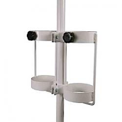 MRI Compatible Dual E Cylinder Pole Mount Holder