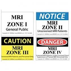 MRI Zone Sign Combo Pack