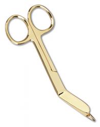 Gold-Plated 4.5" Lister Bandage Scissors