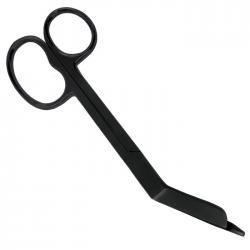 7.25" Lister Bandage Scissors with one large ring - Stealth Edition