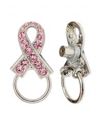 Magnetic Pink Ribbon Badge Tac