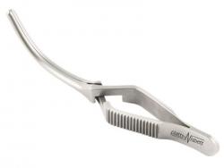 Debakey Cross Action Bulldog Clamp, Curved