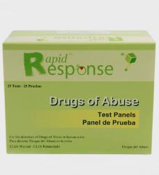 Rapid Response Drugs of Abuse 12-Panel Tests [box of 25]