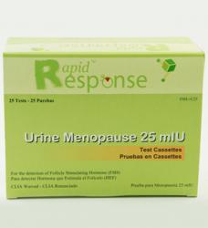 Rapid Response Urine Menopause 25mIU FSH Test Cassettes