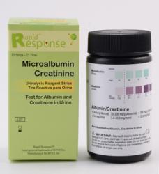 Rapid Response 2 Parameter Urinalysis Microalbumin 2-1 Combo Strips