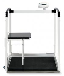 seca Digital Multifunction Wheelchair Scale with Stable Railing