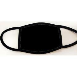 2-ply Polyester/Cotton Mask - Black [pack of 6]