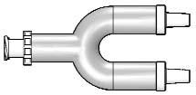 Trimline Universal Connectivity Adapter - single female luer lock to twin male luer slip connectors [single]